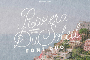 Riviera Du Soleil Font Duo, a Script Font by ana & yvy