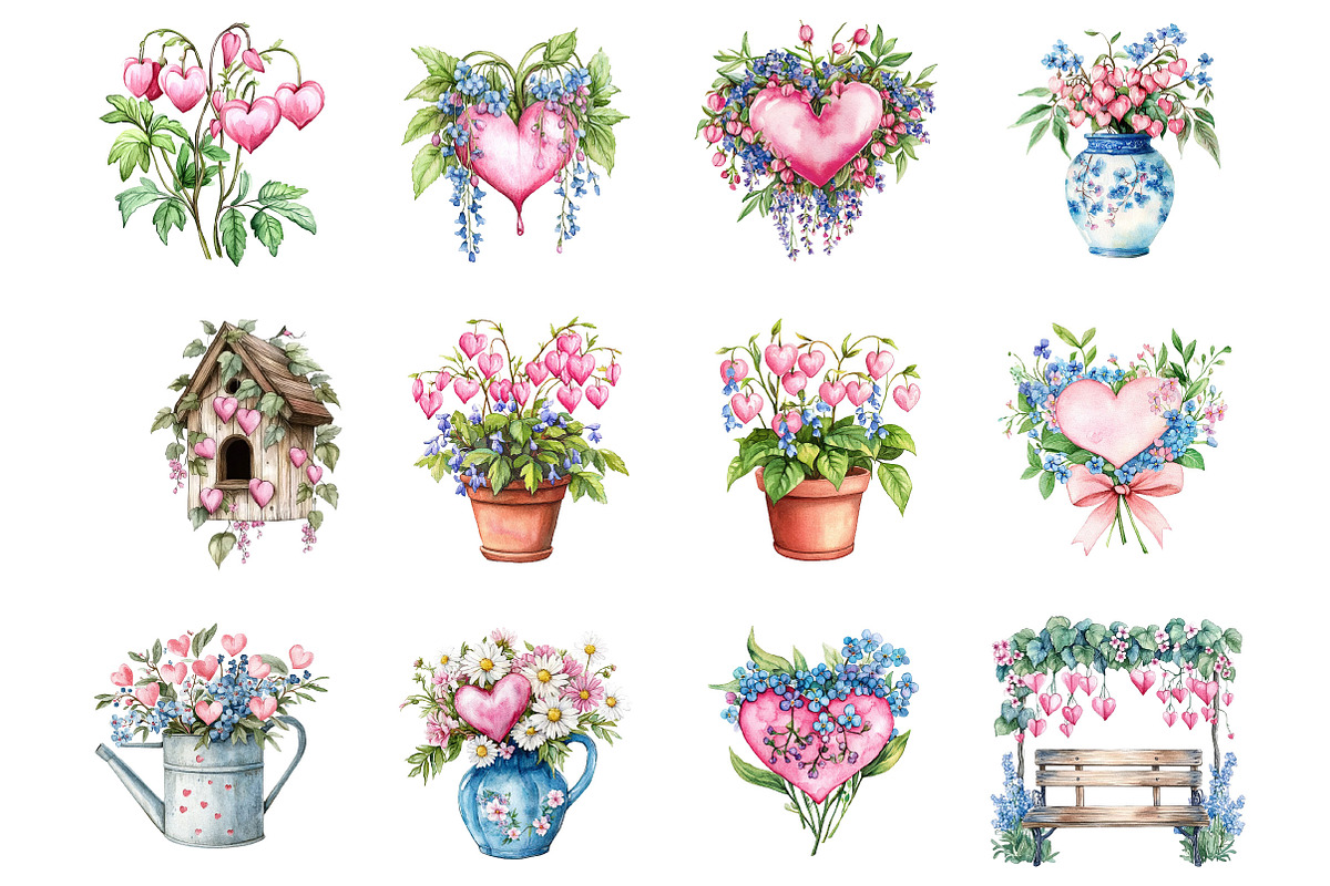Shabby Chic Clipart, a Seasonal Illustration by Designking (Photo 2 of 5)