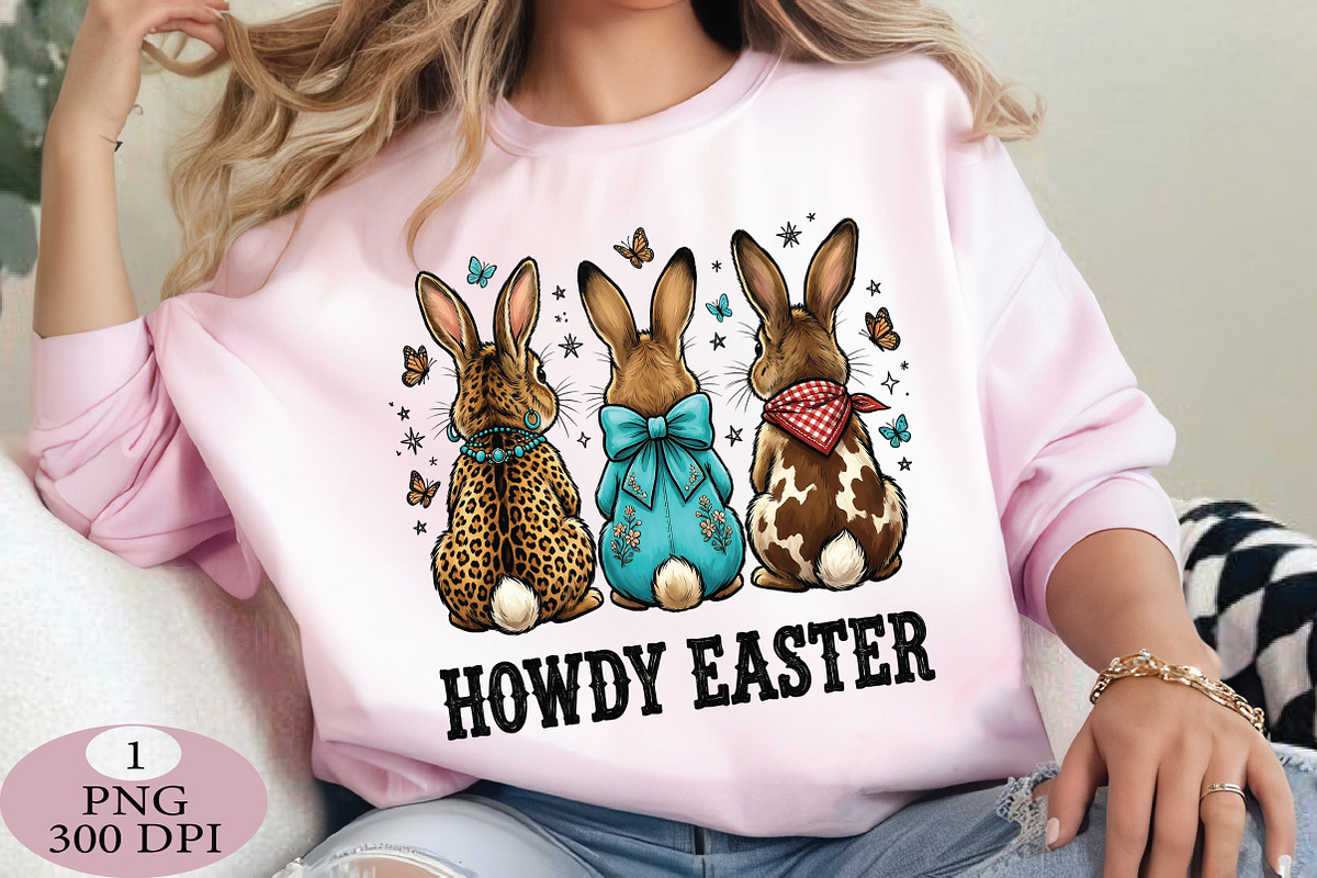 Howdy Easter Bunny Png, an Illustration by Daily.Designs (Photo 2 of 5)