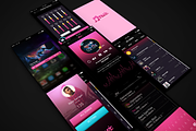 Muzic (Music App UI), an UI Kit Template by Rebound  (Thumbnail 2 of 6)