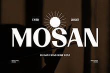 Mosan Elegant Sans Modern Serif Font
