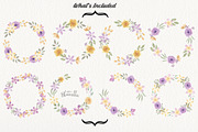 Lilac & Lemon Watercolor Flowers, an Illustration by Bloomella (Thumbnail 6 of 6)