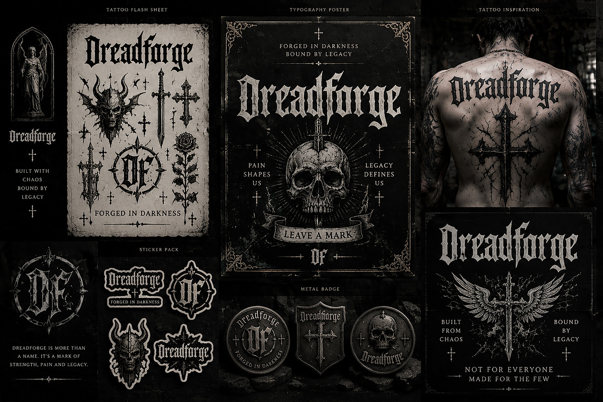 Dreadforge – Gothic Blackletter, a Blackletter Font by Wow Magic (Photo 5 of 5)