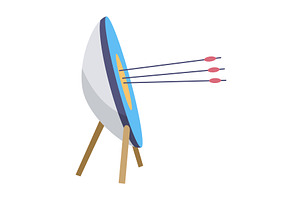 Archery practice or training, an Object Illustration by Things for designers