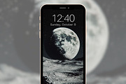 Moon Phone Wallpapers Set, a Graphic by Kalindiprints (Thumbnail 1 of 6)