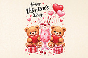 Valentines Day PNG, Happy Valentine', an Illustration by DreamPrint404 (Thumbnail 1 of 6)