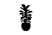 Minimal Potted Plant Silhouette, a Graphic by Artivon (Thumbnail 9 of 10)