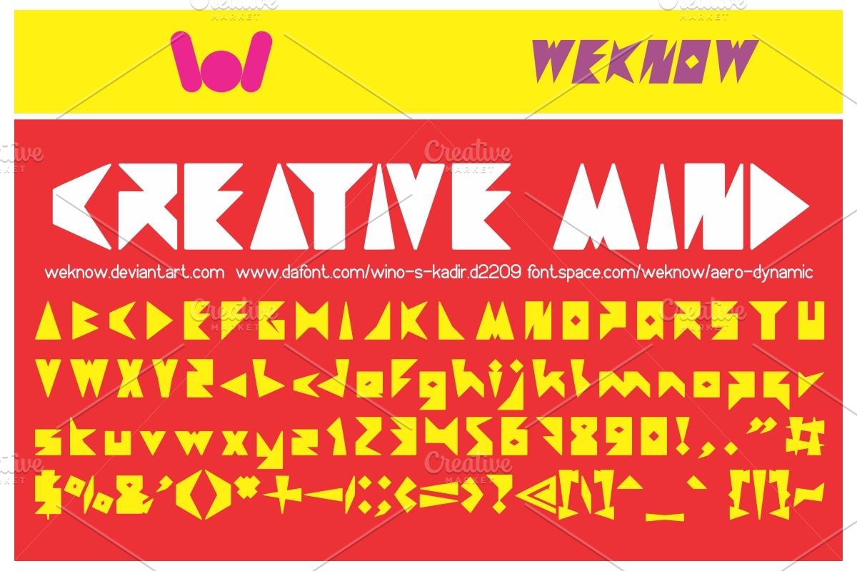 creative mind font preview 2