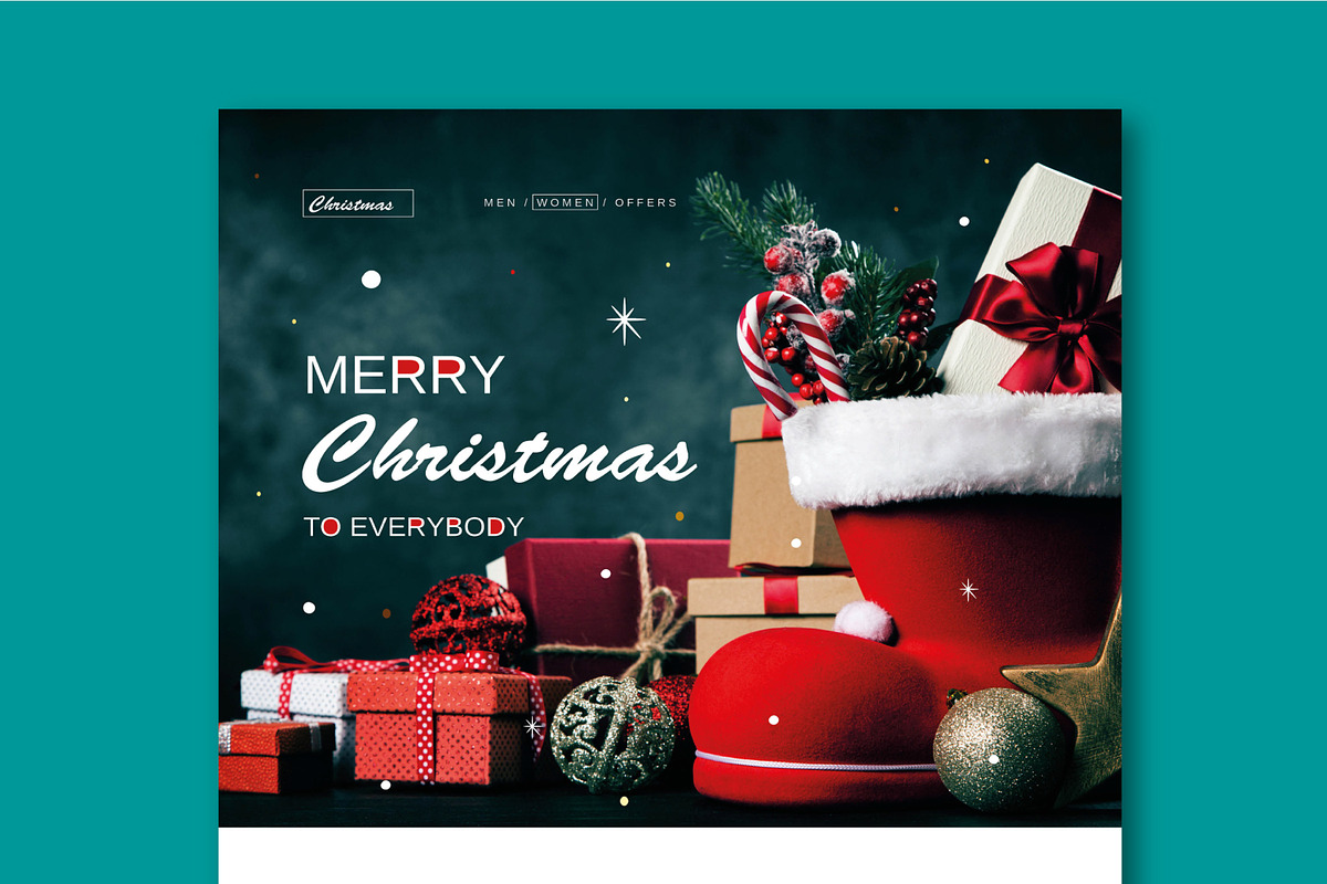 Christmas Email Newsletter Template, a Websites & App Template by MightyDesign (Photo 2 of 8)