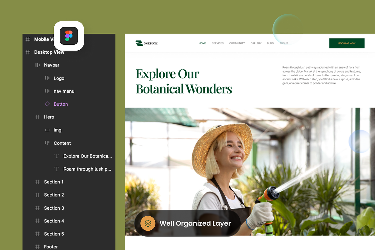 Garden Gallery Landing Page, a Landing Page Template by SLAB! Design (Photo 3 of 5)