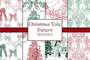 Christmas Toile Patterns