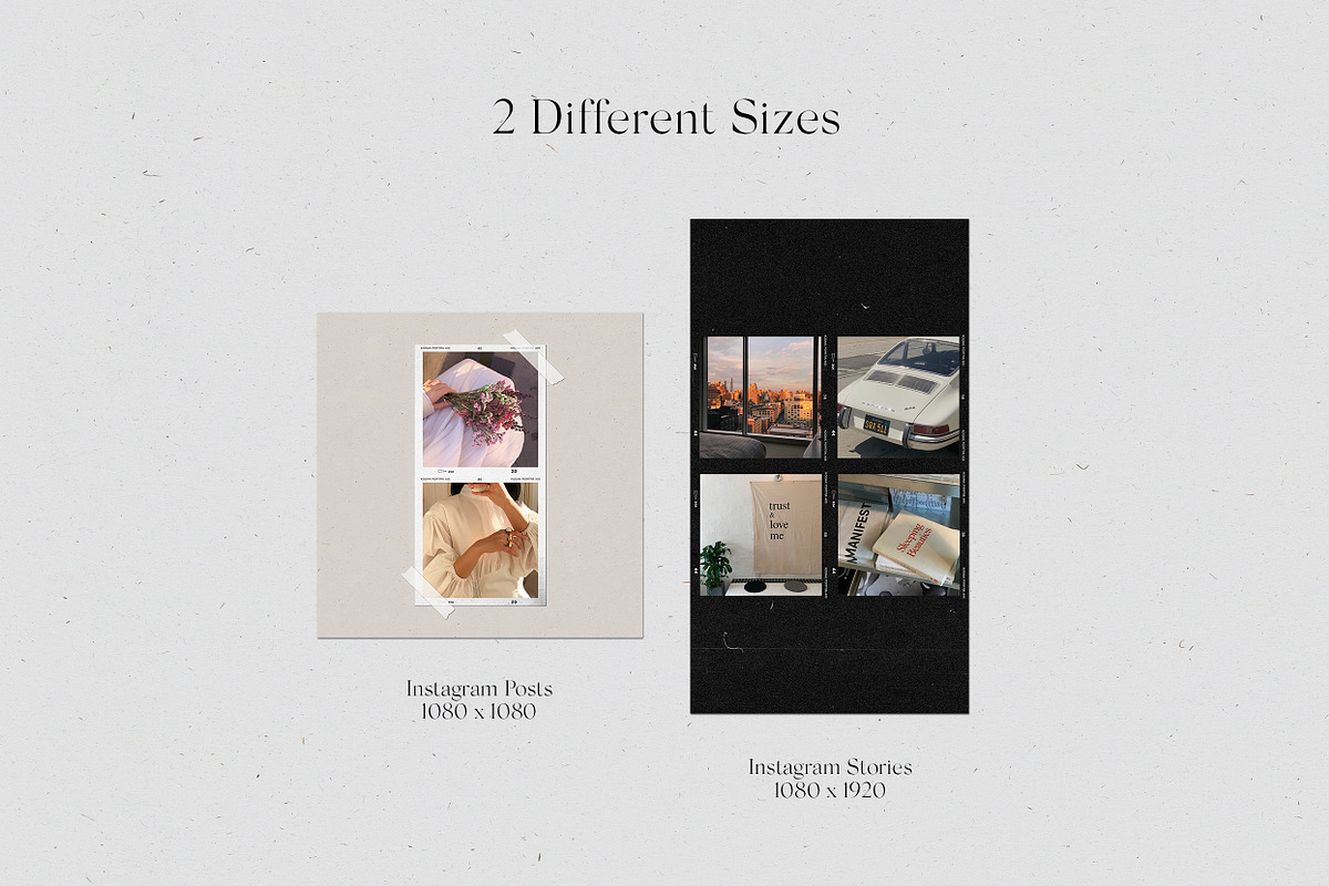 200 Film Frames & Instant Templates, a Social Media Template by Feel This (Photo 4 of 32)