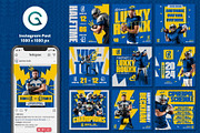 American Football Social Media Pack, a Social Media Template by Geelator Studio (Thumbnail 2 of 5)