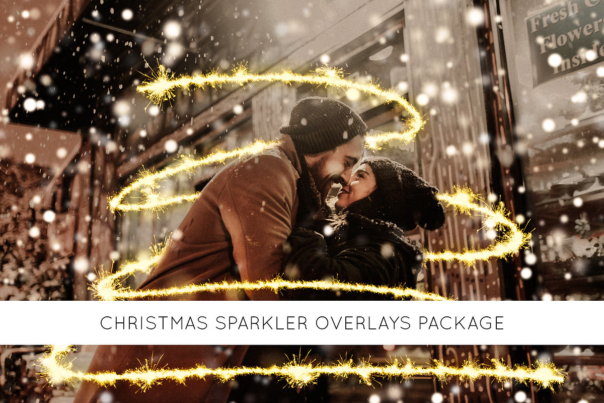Christmas sparkler overlays package, an Object Graphic by ArtuscoDesign (Photo 1 of 6)
