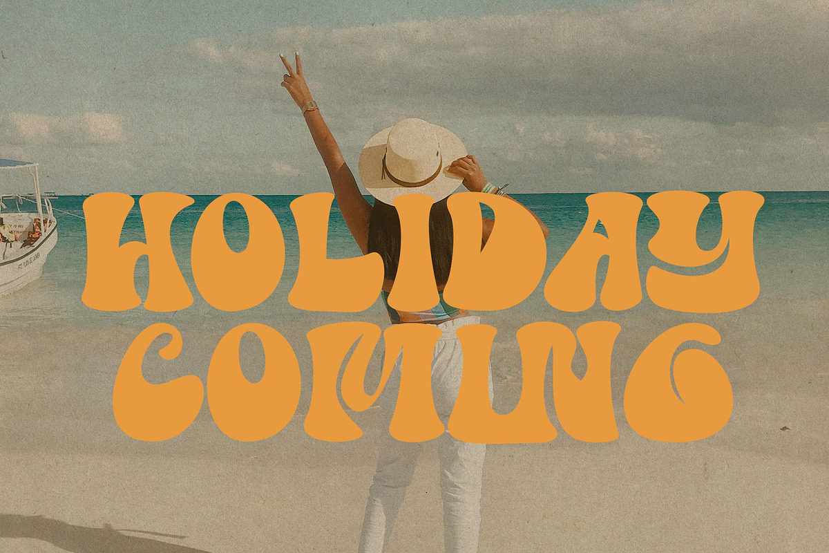 Super Dance Groovy Font, a Slab Serif Font by RantautypeStudio (Photo 5 of 15)
