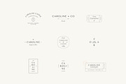 Caroline Minimal Logo Kit Ai,Eps,Psd, a Branding & Logo Template by Feel This (Thumbnail 10 of 13)