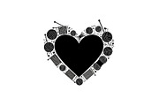 Knitted Heart Love Vector Bundle, an Illustration by Designs_River (Thumbnail 37 of 53)