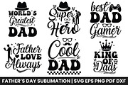 Fathers Day SVG Bundle Cricut Design, an Object Graphic by Creative Arslan (Thumbnail 5 of 6)