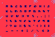 Decorative minimalistic pixel font, a Font by VyacheslavKolb (Thumbnail 3 of 5)
