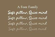 Pillow Script | A Modern Font Family, a Script Font by Fontcastle (Thumbnail 2 of 7)