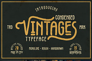 Vintages Typeface, a Font by Garisman Std (Thumbnail 1 of 8)