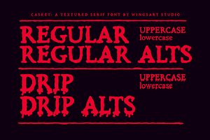 Casket - A Spine-Chilling Serif Font