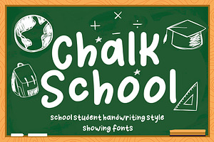 Chalk School, a Font by Struggle Studio