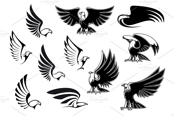 Eagles For Logo Tattoo Or Heraldic