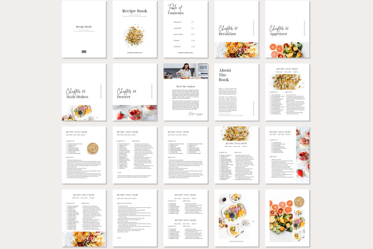 Recipe Book Template CANVA, a Magazine Template by OrganizationOasisRo (Photo 4 of 10)