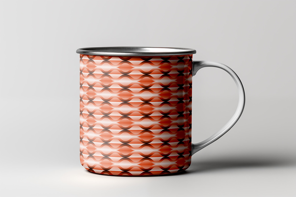 Orange Geometric Gradient Pattern, a Pattern Graphic by Neermana (Photo 2 of 5)