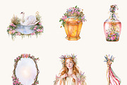 Watercolor Beltane Clipart Bundle, an Object Illustration by BusyDaydesign (Thumbnail 5 of 9)