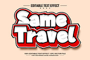 Same travel editable text effect, a Layer Style Add-On by nicemorning (Thumbnail 1 of 3)