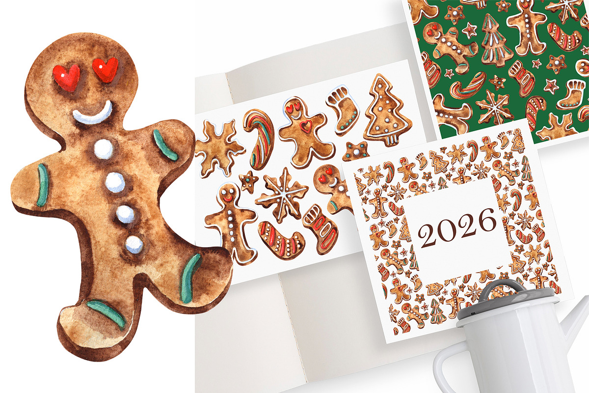 Gingerbread, a Food Illustration by JennyColorArt (Photo 2 of 5)