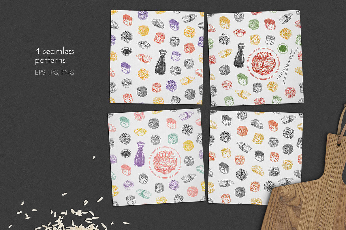 Traditional Asian cuisine sketch, a Food Illustration by Evgeniia Lanskikh (Photo 5 of 5)