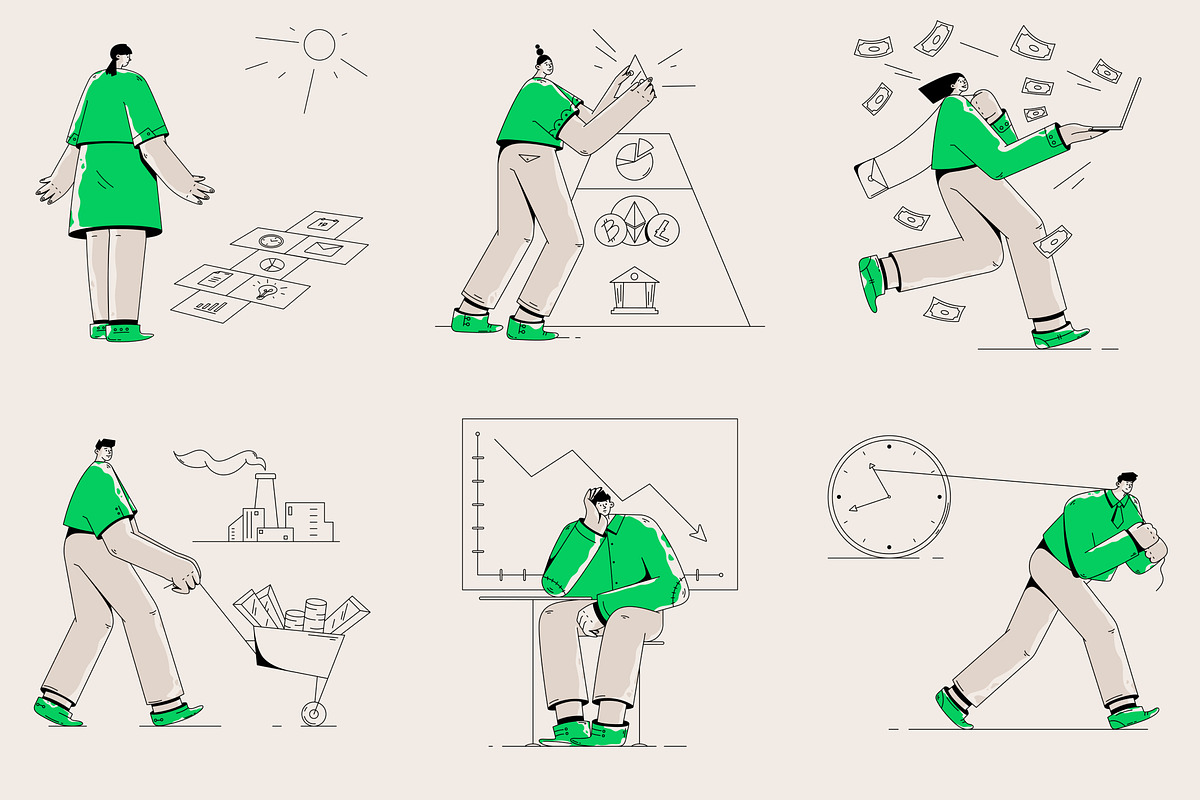Darfy Business Illustrations, a Finance Illustration by Welovegraphics (Photo 8 of 8)