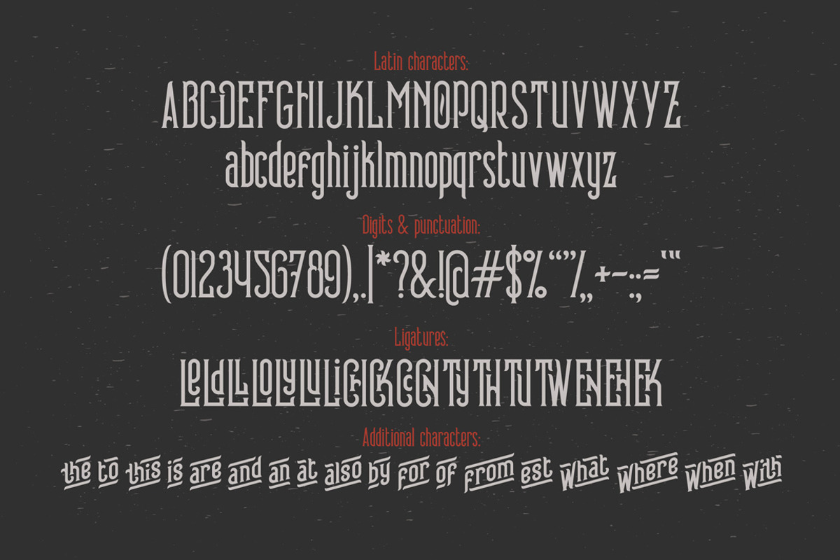Winery typeface + bonus preview 4