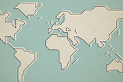 Simple World Map, an Illustration by Skylars Art Supplies (Thumbnail 4 of 5)