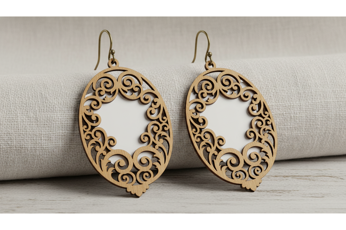 Bloom Laser Earring Bundle, a Graphic by musafir_fashion (Photo 7 of 11)