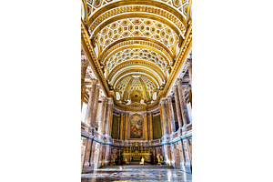 Luxury interior of reggia di caserta 18th century royal palace stock photo, an Architecture Photo by Leonid Andronov
