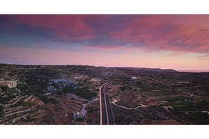 Highway crossing Malta island at, a Transportation Photo by Goinyk