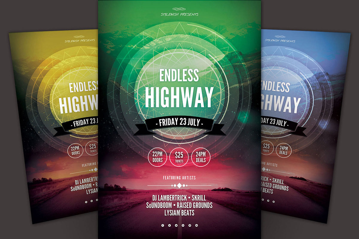 Endless Highway Flyer, a Flyer Template by styleWish