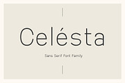 Celesta - Sans Serif Font, a Sans Serif Font by CorgiAstronaut (Thumbnail 1 of 9)