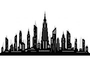City Skyline Silhouette Bundle, an Illustration by jahid234 (Thumbnail 41 of 41)