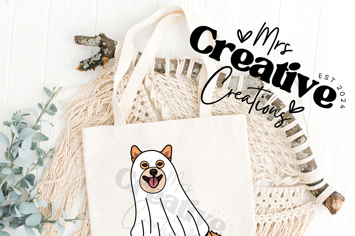 Halloween Ghost Dogs Clipart Bundle, a Graphic by Mrs. Creative Creations (Photo 3 of 8)