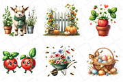 Cute Farm Garden Clipart, an Illustration by DreamPrint404 (Thumbnail 5 of 6)
