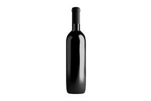 Vector wine bottle