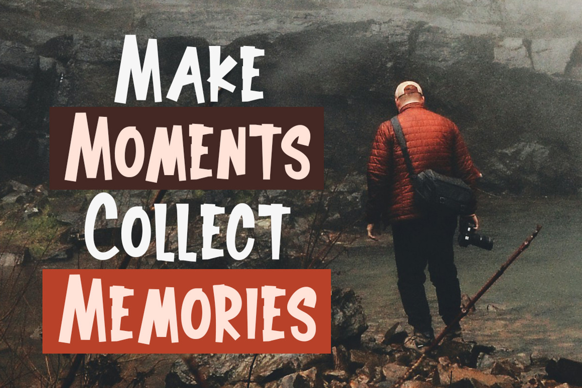 Adventure Awaits - Hand Craft Font, a Sans Serif Font by Bluestype Studio (Photo 3 of 7)