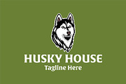 Husky House Logo, an Animal Illustration by Kaushal Jangid (Thumbnail 4 of 5)