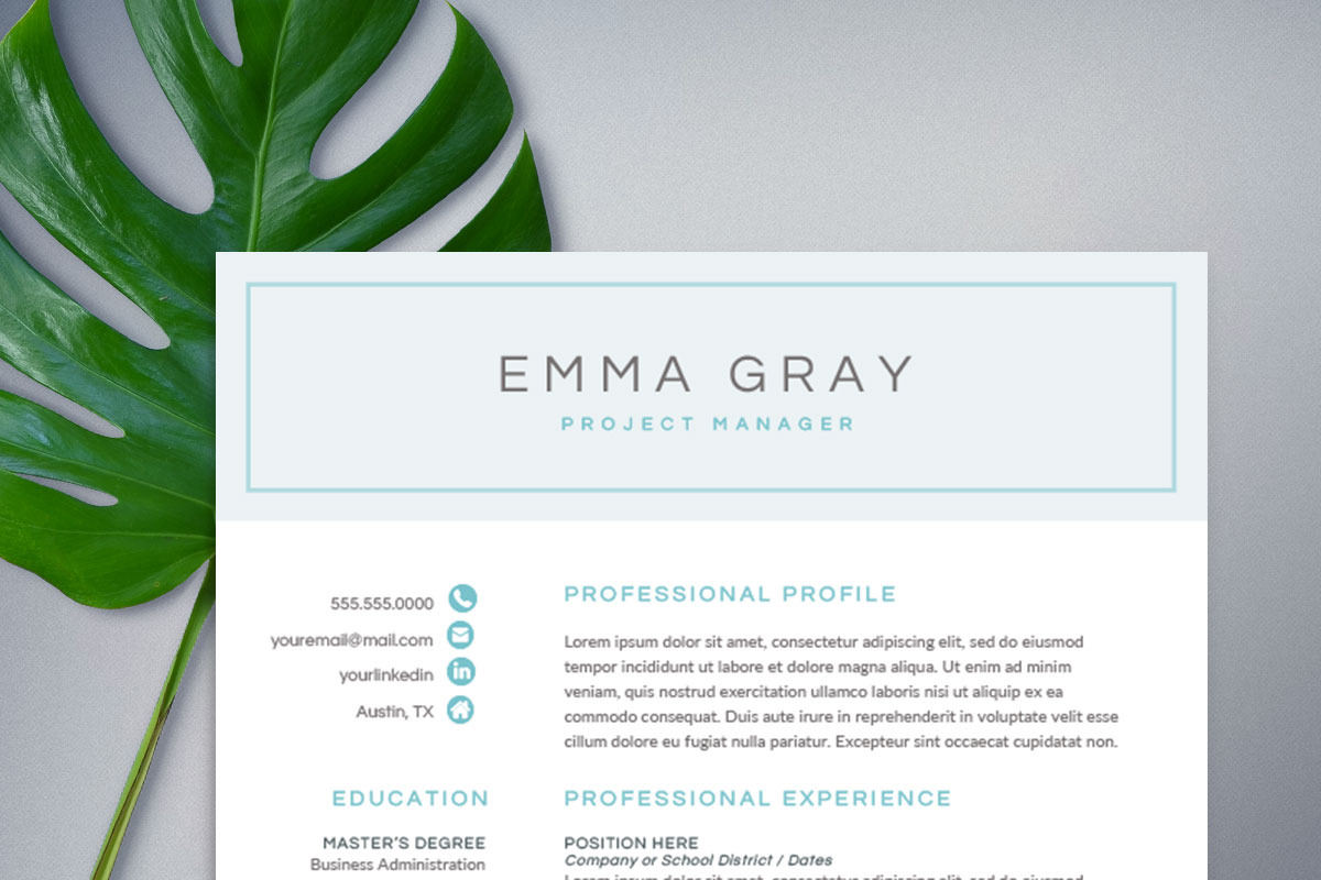 Modern Resume Template for Word, a Resume Template by SharpResumeFoundry (Photo 4 of 6)