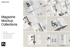 A4 Magazine Mockup Collection